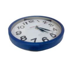 Plastic Round Wall Clock - Blue