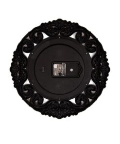 Gold Shaded Antique Wall Clock - 17X17 Inch - Black - Image 2