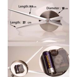 3D Number Wall Clock