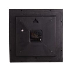 Black Center Dial Radium Wall Clock 12X12&Quot; - Maroon