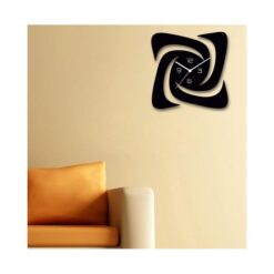 Swirl Wallclock - Black