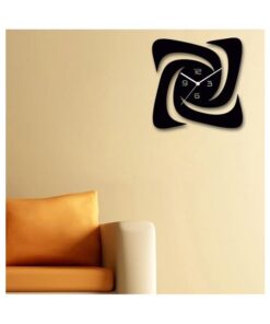 Swirl Wallclock - Black - Image 2