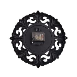 100 Black Fancy Wall Clock - 10X10&Quot;