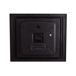 Analog And Digital Radium Numbers Wall Clock 14X16&Quot; - Golden And Silver