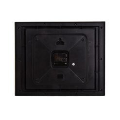 Black Center Dial Golden Radium Numbers Wall Clock 14X16&Quot; - Golden And Silver