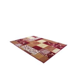 Beige &Amp; Maroon Polypropylene Persian Rug - 4X6 Ft