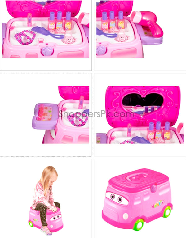 2 In 1 Doctor Medical Vehicle With Light And Sound For Kid Pink 4 2 In 1 Doctor Medical Vehicle With Light And Sound For Kid Pink