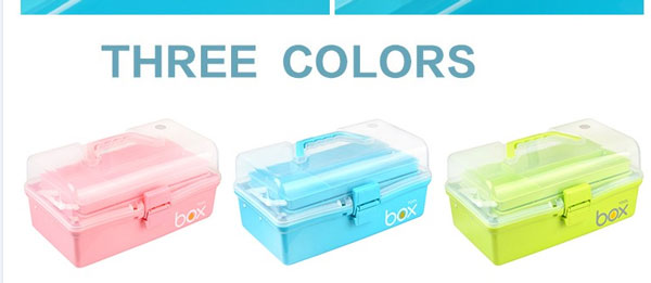 2 tray 3 Layers Plastic Tool Box For Fishing Lure