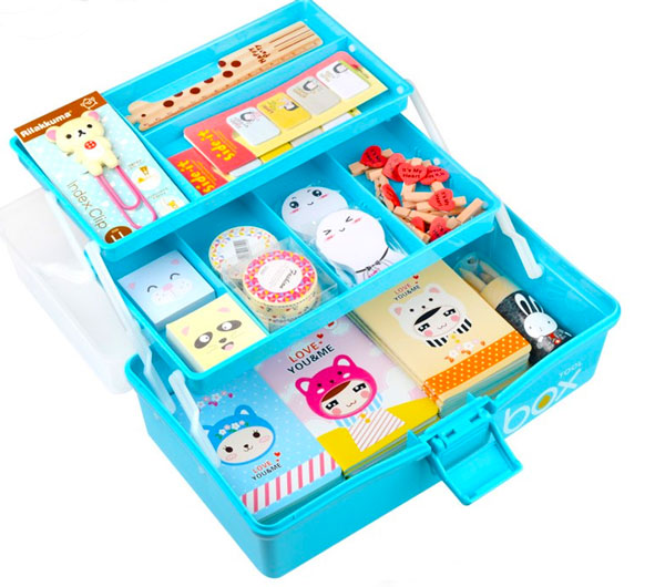 2 Tray 3 Layers Plastic Tool Box For Fishing Lure