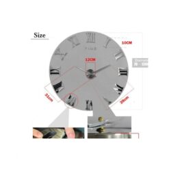 Acrylic Roman Wall Clock - Black