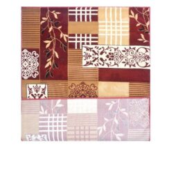 Beige &Amp; Maroon Polypropylene Persian Rug - 4X6 Ft