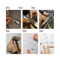 3D Wall Clock-Silver - Sa