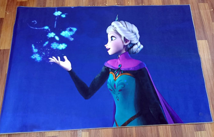 3D Printed Carpet for Kid’s Bedroom – Frozen  3 x 5 Feet