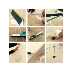 Modern 3D Mirror Acrylic Wall Clock - Black