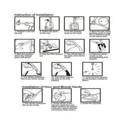 3D Love Mirror Effect Wall Clock