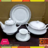 75 Pieces Dinner Set Fine Porcelain Bone China Q3