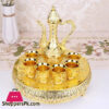 Arabic Turkish Coffee Cups Gawa Set Of 8 Golden A1 - Zam Zam Water Set