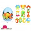 Baby Infant Rattle Teether Set Egg SD0