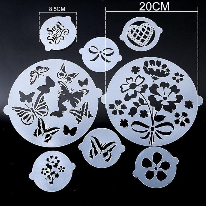 Cake Stencils 8 Pcs