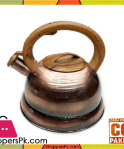 Copper Finish Stainless Steel Whistling Tea Kettle 3 Litre