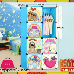 DIY 8 Cube Cute Kid Storage Cupboard Cabinet