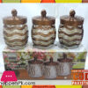 Glass Canister Jar Set 3 Pieces Set