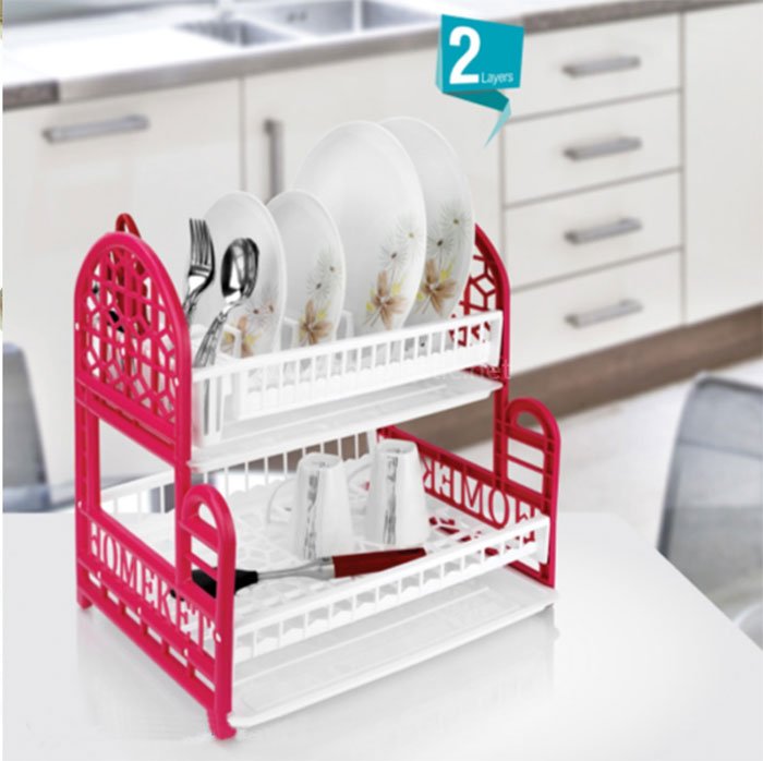 Homeket Plastic 2 Layer Dish Drainer Iran Made