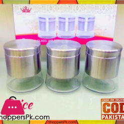 Imperial Collection 3 Pieces Glass Jar Set