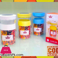 Imperial Collection Medium Glass Jar Set One Pieces