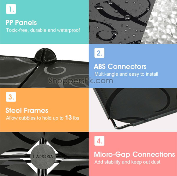 Intelligent Plastic Portable Cube Cabinet – Shoe Rack 18 Cube