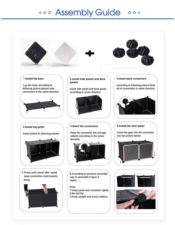 Intelligent Plastic Portable Cube Cabinet - Portable Cabinet 12 Cube