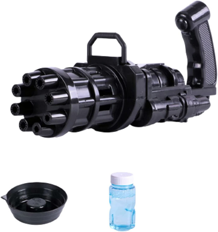 Machine Gun Automatic Bubble Machine Electric Bubble Toy Gun