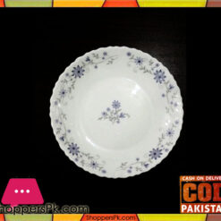 Marble Carter Plate Blue Flower 7.5 Inch Six Pieces
