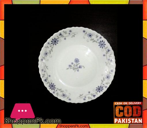 Marble Carter Plate Blue Flower 7.5 Inch Six Pieces