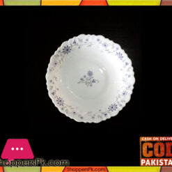 Marble Soup Plate Blue Flower 7.5 Inch Six Pieces