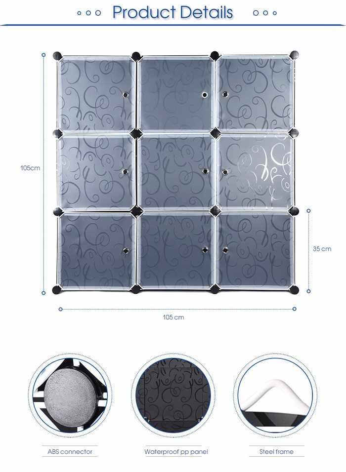 Multi-Use 9 Cube Storage Cabinet 4 Multi-Use 9 Cube Storage Cabinet