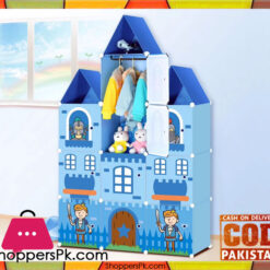 New Castle Style 10 Cube Diy Cabinet Blue with Hanging
