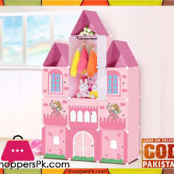 New Castle Style 10 Cube Diy Cabinet Pink with Hanging