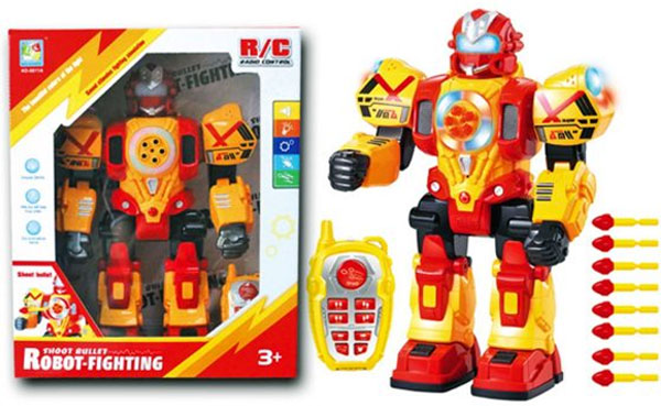 Rc Remote Control Intelligent Robotic Robot Shoot Missile Bullet