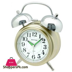 CRA845NR18 Rhythm Value Added Melody and Bell Snooze Light Silky Move Alarm Clock 13x19x7cm