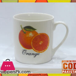 Tea Cup Orange Print Six Pieces Set