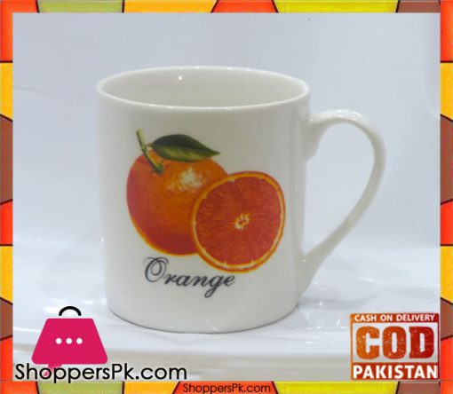 Tea Cup Orange Print Six Pieces Set