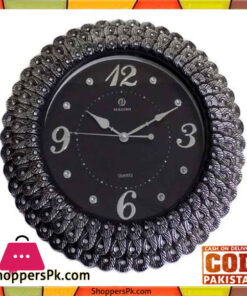 Wall Clock Fancy Black