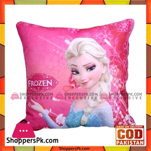 0002-15 - Cotton Printed Square Pillow - Multicolor