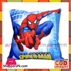 0002-16 - Cotton Printed Square Pillow - Multi Color