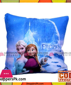 0002-7 - Cotton Printed Square Pillow - Multicolor