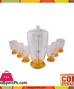 Acrylic Rocket Water Set - 7 Pcs - Yellow - BH0132AC