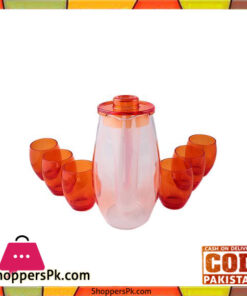 Acrylic Water Set - 7 Pieces - Orange - BH0060AC
