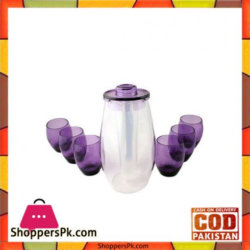 Acrylic Water Set - 7 Pieces - Purple - BH0060AC