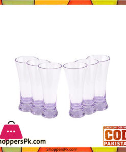 Acrylic Tumbler Set - 6 Pieces - Purple - BH0138AC